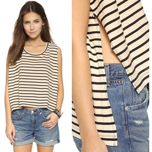 We The Free People Sleeveless Top Striped - Picture 2 of 7